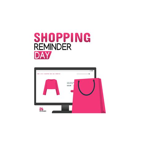Vector Graphic Of Shopping Reminder Day Good For Shopping Reminder Day