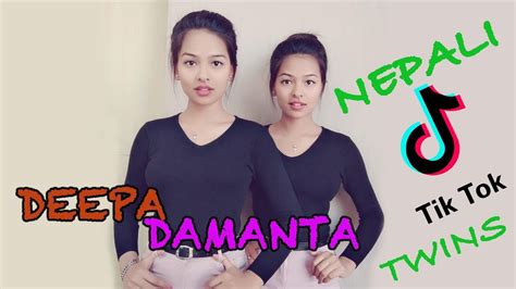 nepali tiktok twins deepa damanta compilation ii nepali twin girl tiktok ii most famous youtube
