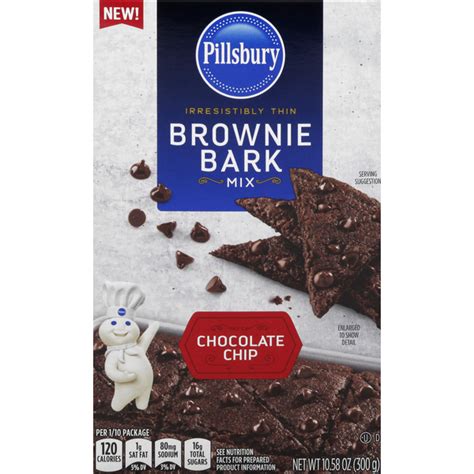 Pillsbury Brownie Bark Mix Chocolate Chip 1058 Oz Instacart