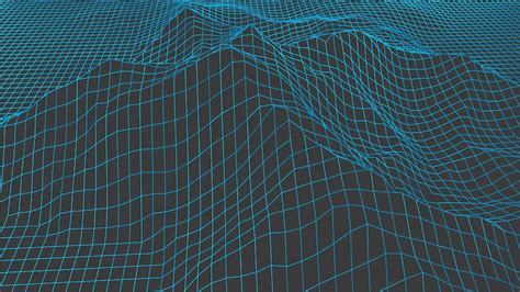 Premium Vector Abstract Digital Vector Landscape Background Wireframe