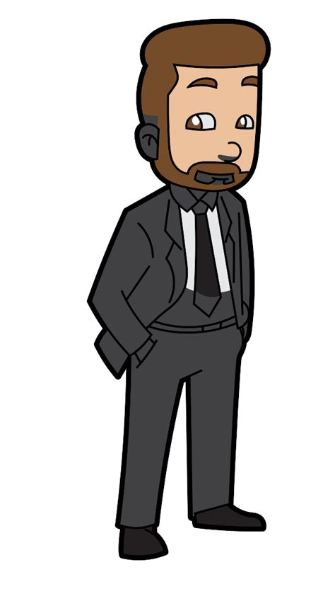 Filea Cartoon Businessman With Beardsvg Wikimedia Commons