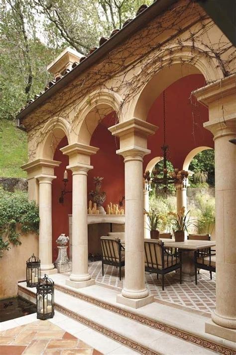 Tuscan Style Garden Tuscanstyle Outdoor Living Outdoor Rooms Outdoor