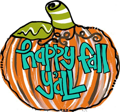Download Happy Fall Yall Pumpkin Autumn Clipart 475784 Pinclipart