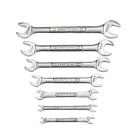 Craftsman 7 Pc Metric Open End Wrench Set Get Working With Sears
