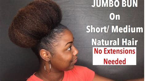 A bun can be secured with a hair tie, barrette, bobby pins, one or more hair sticks, a hairnet. How To Get A Huge Mega High Bun On Short/Medium Natural ...