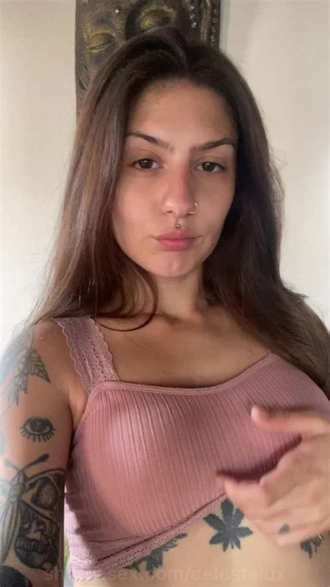 Celestelux You Want To Cum On Them💦😏 Boobsflash Latinagirl Tattooed Onlyfans Homealone
