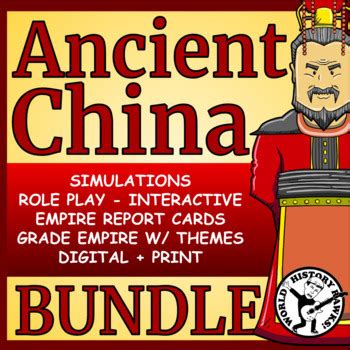 Ancient China Simulation Activity Bundle Qin And Han Dynasties
