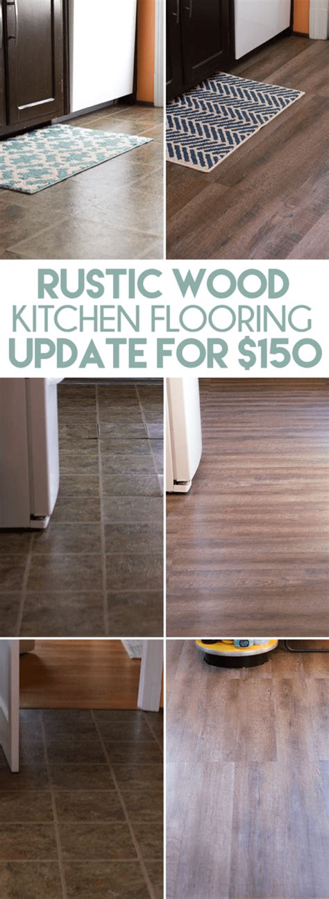 Hardwood flooring is durable and available in engineered and solid options, as well as a variety of colors. Inexpensive Rustic Wood Kitchen Floors