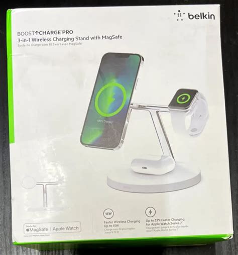 Belkin Magsafe 3 In 1 Wireless Charging Stand For Apple Watchiphone 14