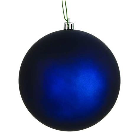 Vickerman 570142 Dark Blue Colored Christmas Tree Ball Ornament
