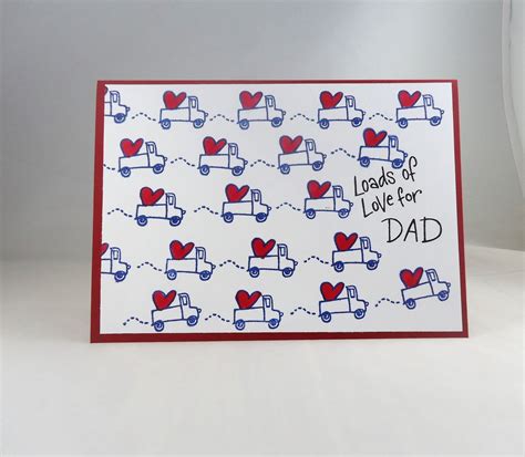 Loads Of Love Dad Handmade Fathers Day Card Pick Up Truck Card