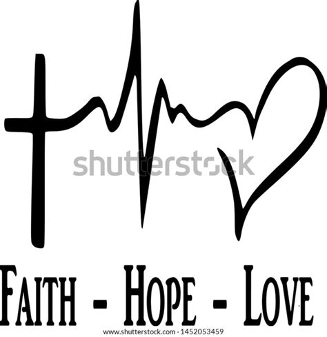 Faith Hope Love Vector Sign Stock Vector Royalty Free 1452053459