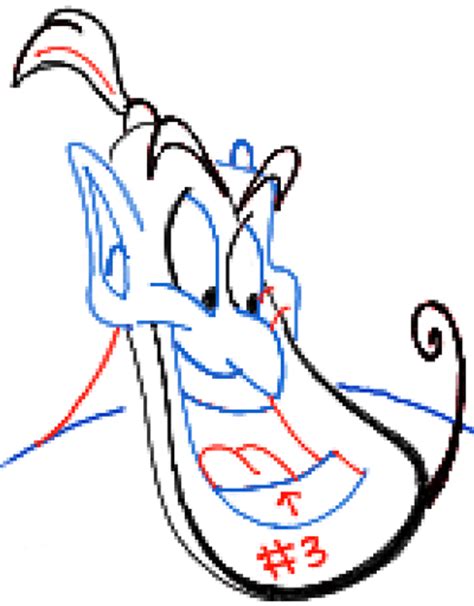 How To Draw The Genie From Disneys Aladdin Step By Step Drawing