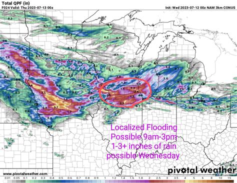 Bob Waszak On Twitter Localized Flooding Possible On Wednesday A