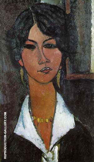 Woman Of Algiers 1917 By Amedeo Modigliani Oil Painting Reproduction
