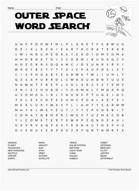 Clip Art Planets Templates Star Wars Word Search Printable Free