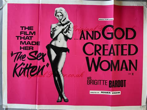 And God Created Woman Original Vintage Film Poster Original Poster Vintage Film And Movie