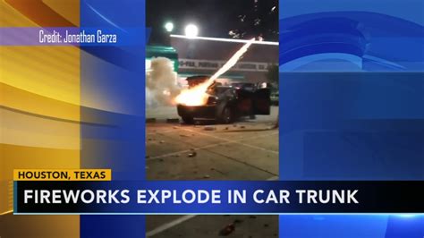 caught on video fireworks explode in car s trunk 6abc philadelphia