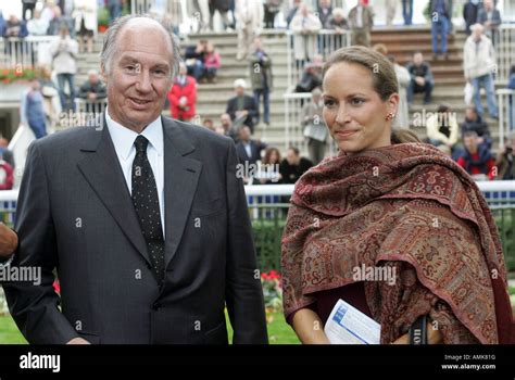 Karim Aga Khan And His Daughter Princess Zarah At Longchamp In Paris