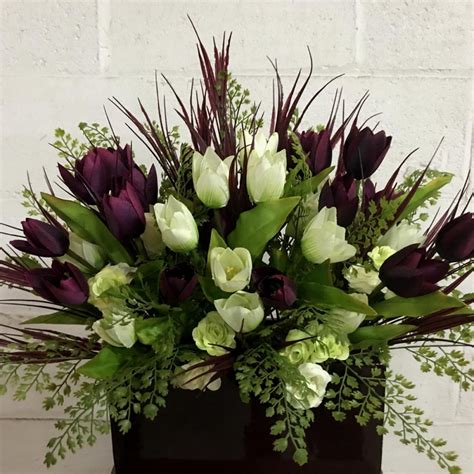 We use the freshest flowers available to ensure the quality of each delivery. Tulip Arrangement | Artificial Trees and Flowers Wholesale ...