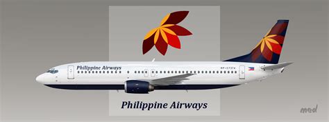 Philippine Airways Livery B737 400 Sketches Gallery Airline Empires