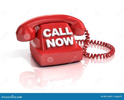Call Now 3d Icon Stock Illustration Image 40114397
