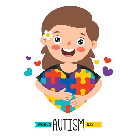 Premium Vector Concept Drawing Of Autism Awareness