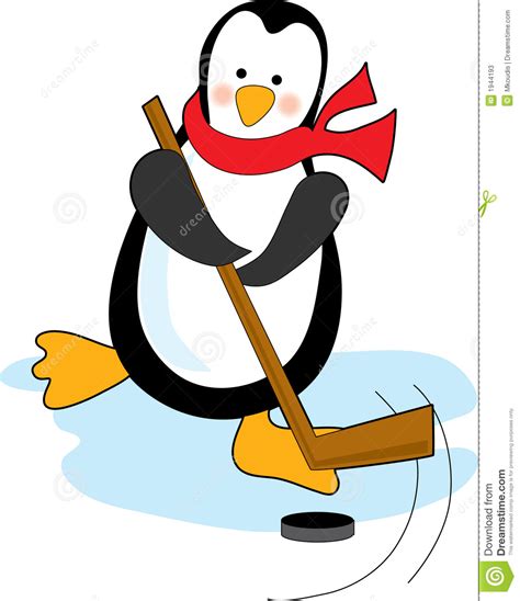 Wählen sie aus erstklassigen inhalten zum thema eishockey spiel in höchster. Het Hockey van de pinguïn stock illustratie. Illustratie ...