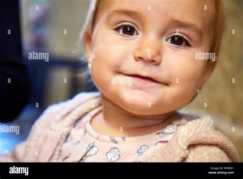 Close Up Of Cute Little Girl Stock Photo Alamy
