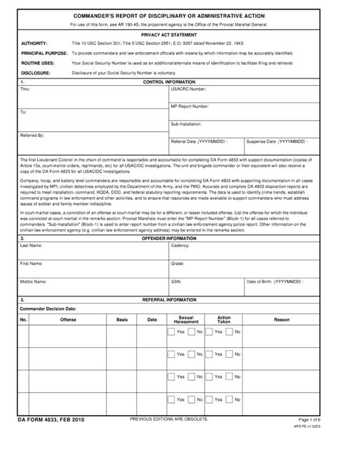 Da 4833 2010 2022 Fill And Sign Printable Template Online Us Legal