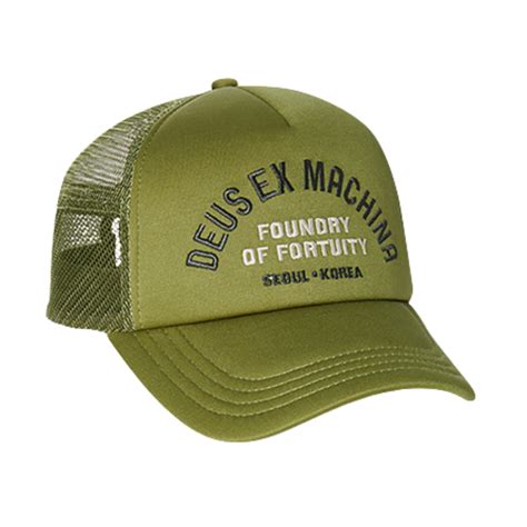 Deus Ex Machina Fortuity Trucker Olive Green Dmp