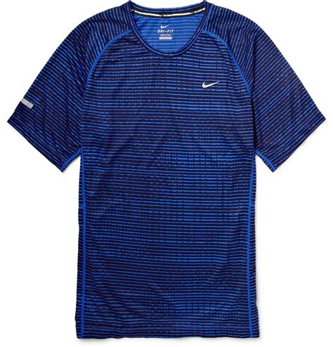 Related:dri fit shirt dri fit shorts dri fit t shirts dri fit shirts men dri fit t shirt. Nike Printed Dri-Fit Running T-Shirt in Blue for Men | Lyst