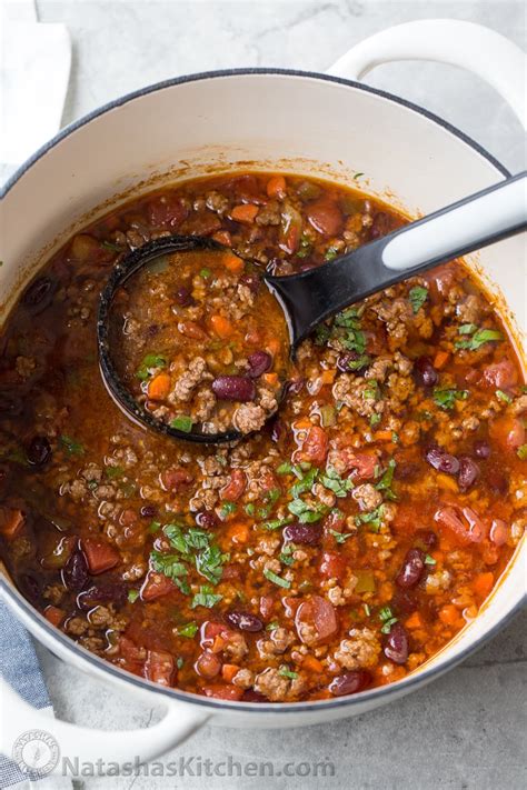You can elevate the flavors of a traditional chili by adding vegetables so for this beef chili recipe, we added carrots and green peppers. Rich and hearty homemade Beef Chili Recipe loaded with ...