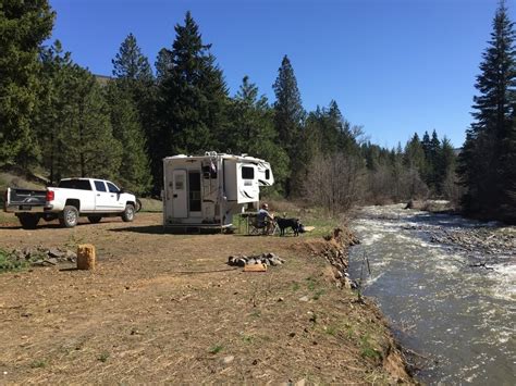 Dispersed Camping On Manastash Creek Near Ellensburg Washington We