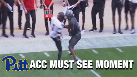 Pitts Jordan Addisons Insane Sideline Catch Acc Must See Moment