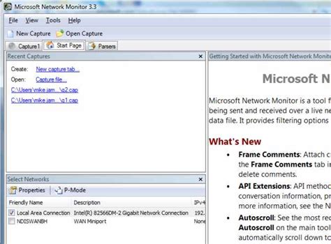 Aptly named microsoft network monitor, this tool collects information from a. Using Microsoft Network Monitor 3.3