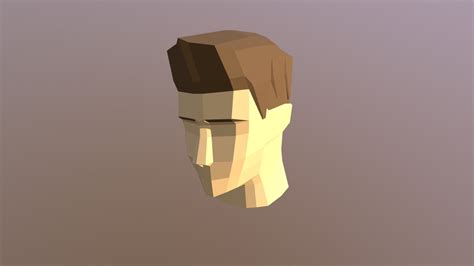 Low Poly Head With Hair Free Download Download Free 3d Model By