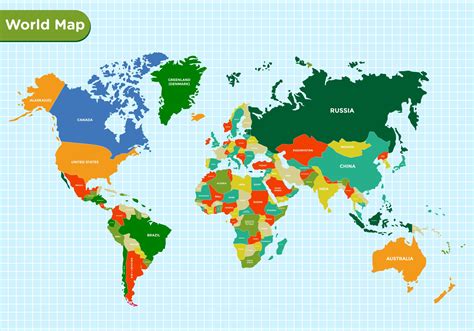 Printable Labeled World Map