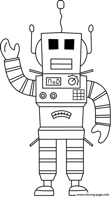 Roblox Robot Coloring Page Printable