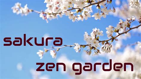 Relaxing Japanese Sakura Zen Garden Ambience For Deep Sleep Youtube