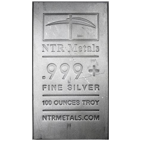 100 Oz Silver Generic Bar American Rare Coin