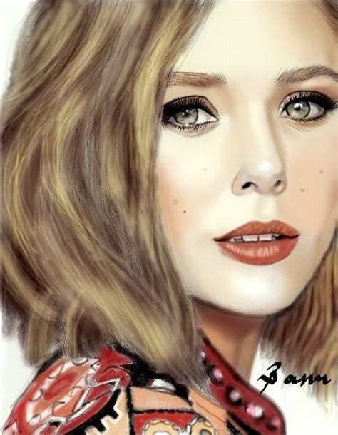 My Digital Drawing Elizabeth Olsen Digital Drawing Photo And Video