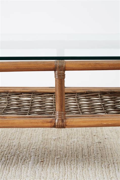 It is the perfect piece to showcase sustainably resourced indonesian rattan. Brown Jordan Style Bamboo Rattan Coffee Cocktail Table at ...