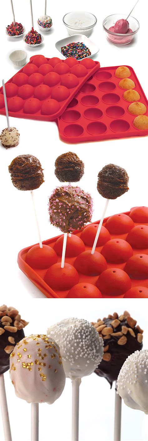 Use your hands to crumble the entire cake. Cake pop pan! // doubles as a stand #product_design # ...