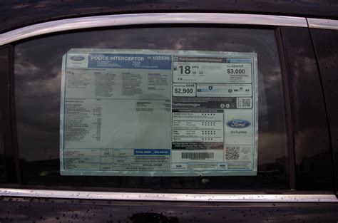 Heres A Ford Police Interceptor Window Sticker Autoevolution