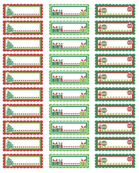 Christmas Labels Ready To Print Return Address Labels Template Free