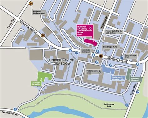 Glasgow University Campus Map