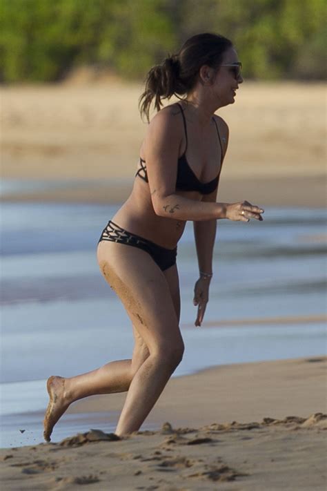 janel parrish in bikini at a beach in hawaii 10 14 2015 hawtcelebs