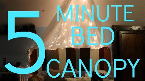 Diy Bed Canopy Fairy Lights Youtube