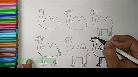 These pictures of this page are about:how to draw a bactrian camel hard. Draw and Color the Camel Step by Step Easily| Menggambar ...